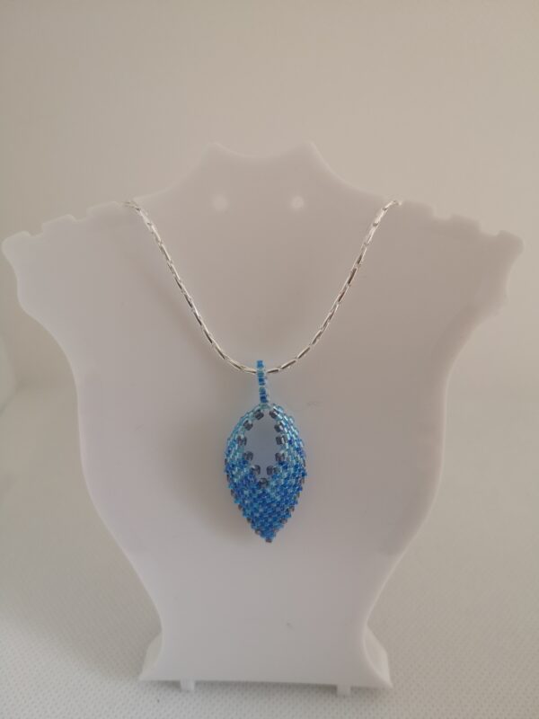 Pendentif Courbé dégradé bleu