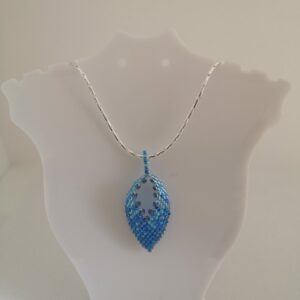 Pendentif Courbé dégradé bleu