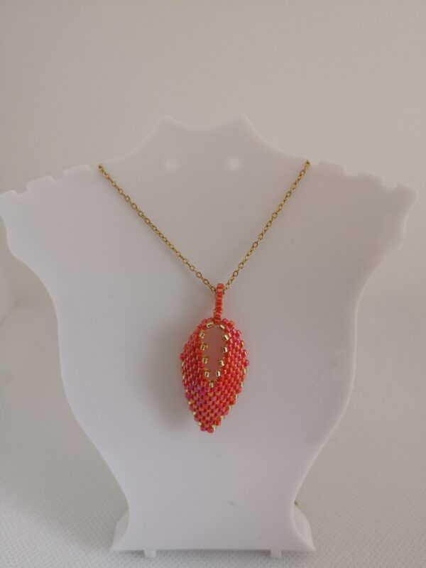 Pendentif Courbé rouge