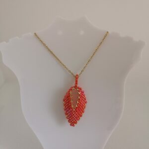 Pendentif Courbé rouge